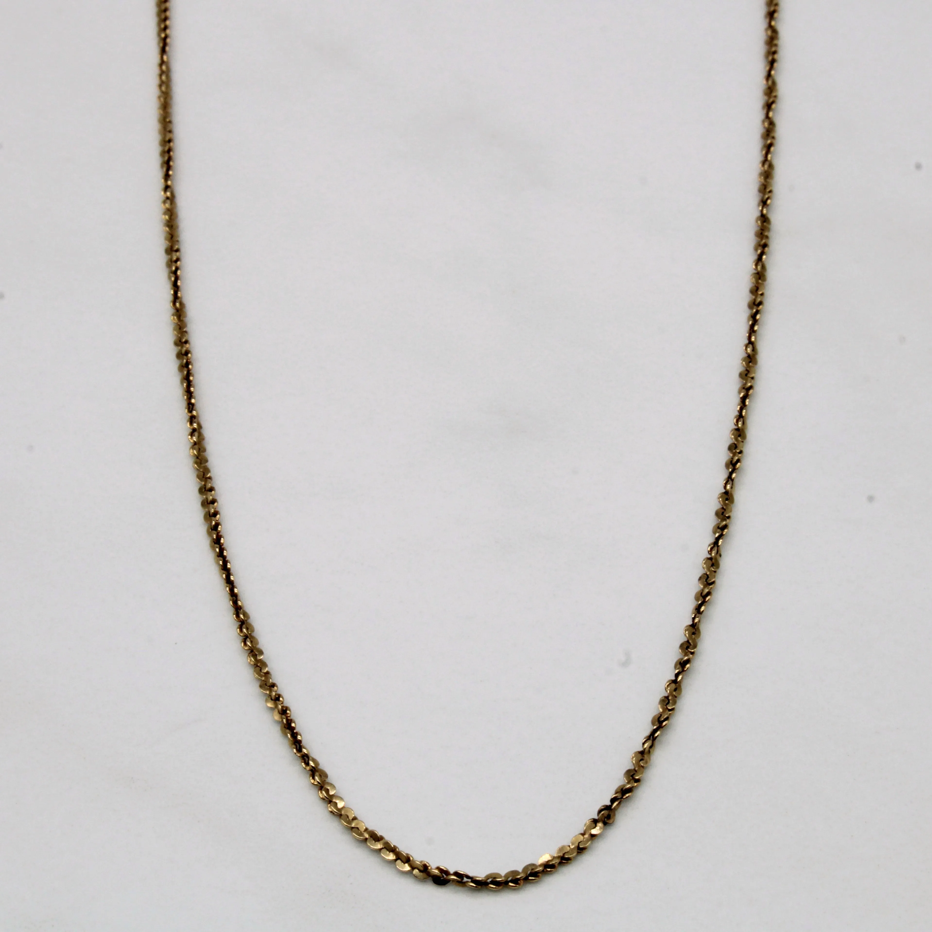 10k Yellow Gold Nugget Chain | 17" | Dazzling Charm Distinct Detail