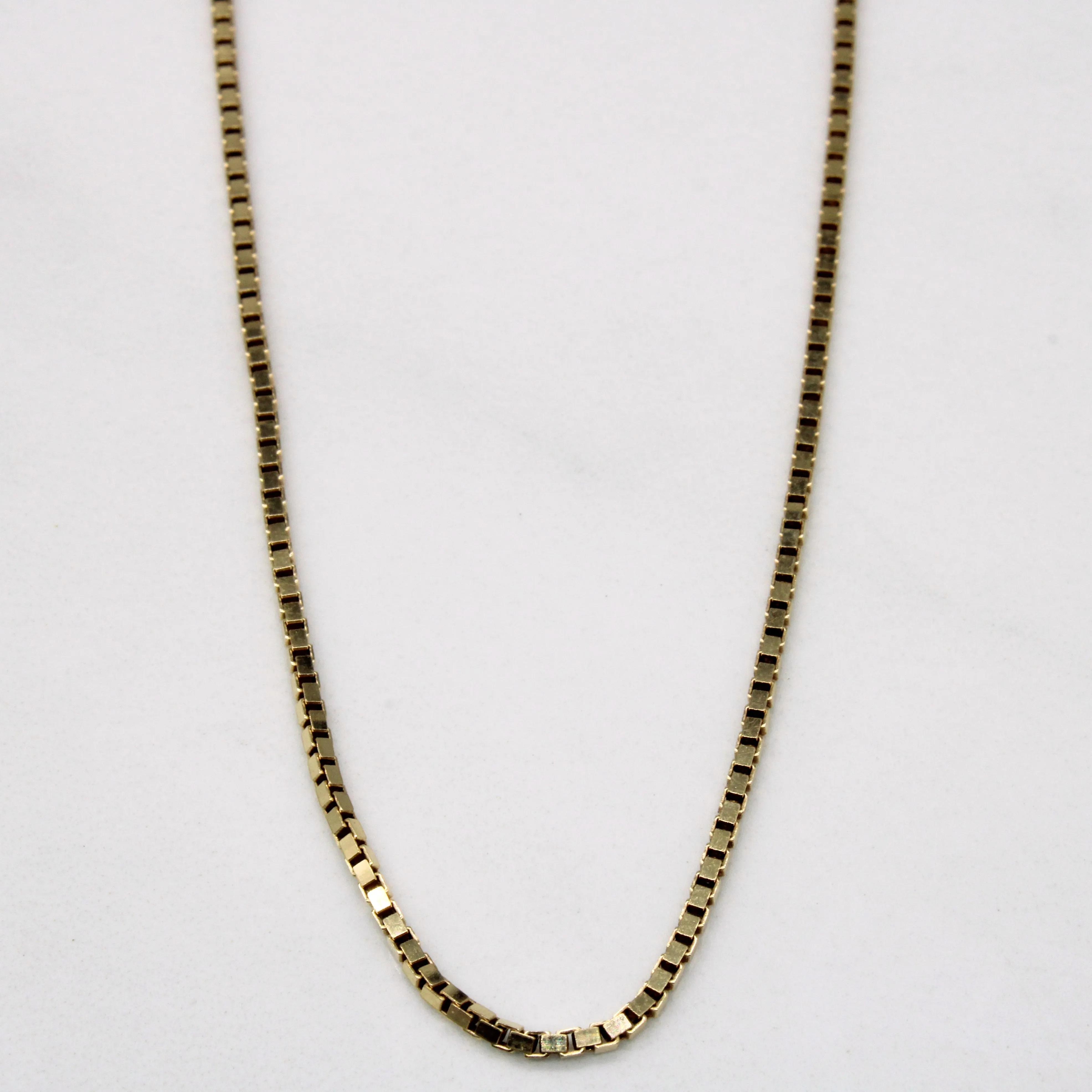 Trendy Fit Glow Mood 14k Yellow Gold Box Link Chain | 22" |