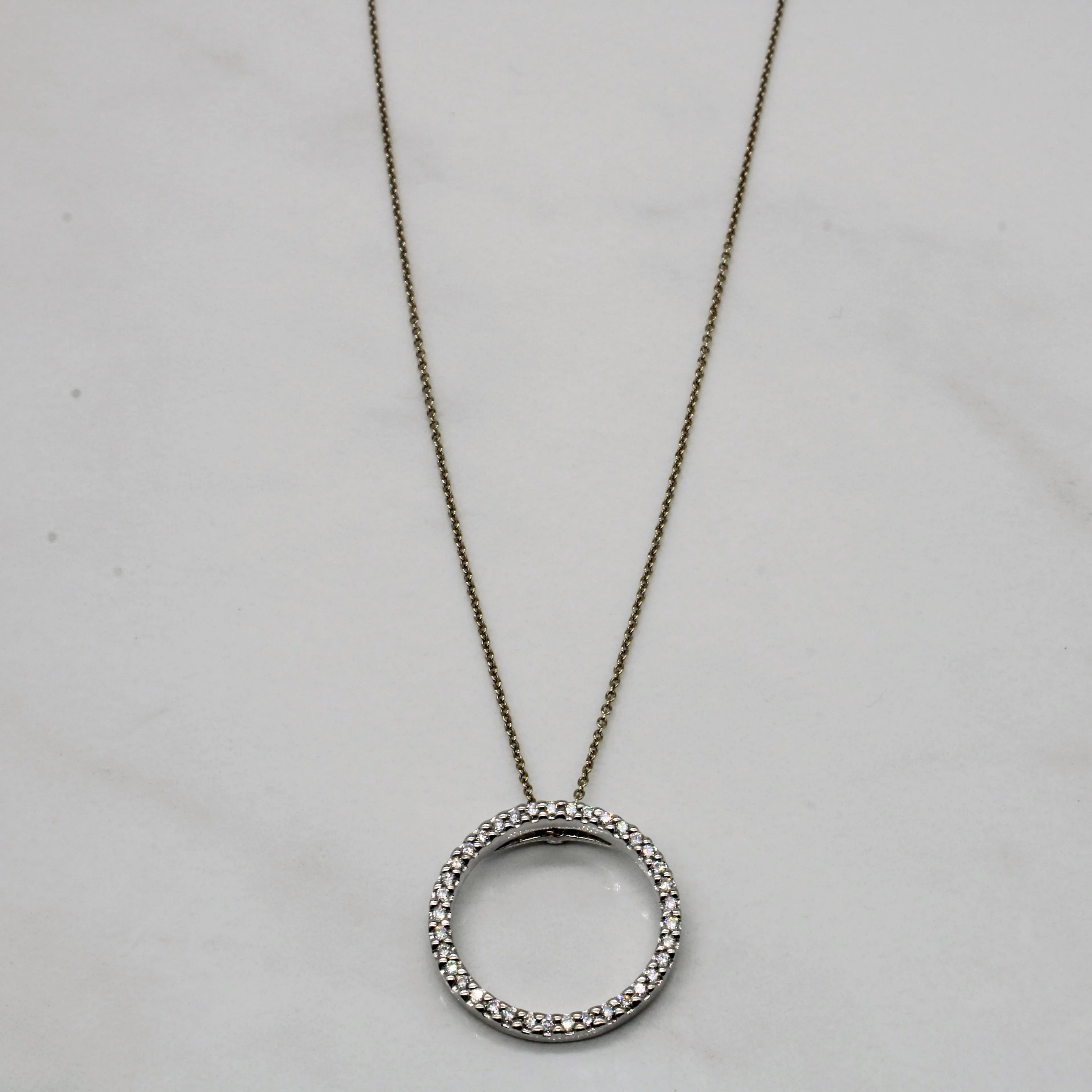 Handmade Glam Trendy Layer Diamond & Ruby Infinity Necklace | 0.19ctw, 0.02ct | 18" |