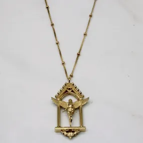 Diamond Angel Necklace | 0.05ctw | 20" | Everyday Gift Night Shine