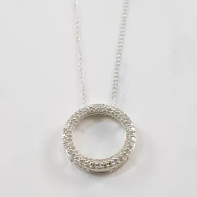 Diamond Circle Pendant | 0.20 ctw | SZ 20" | understated look Distinctive Touch Pieces
