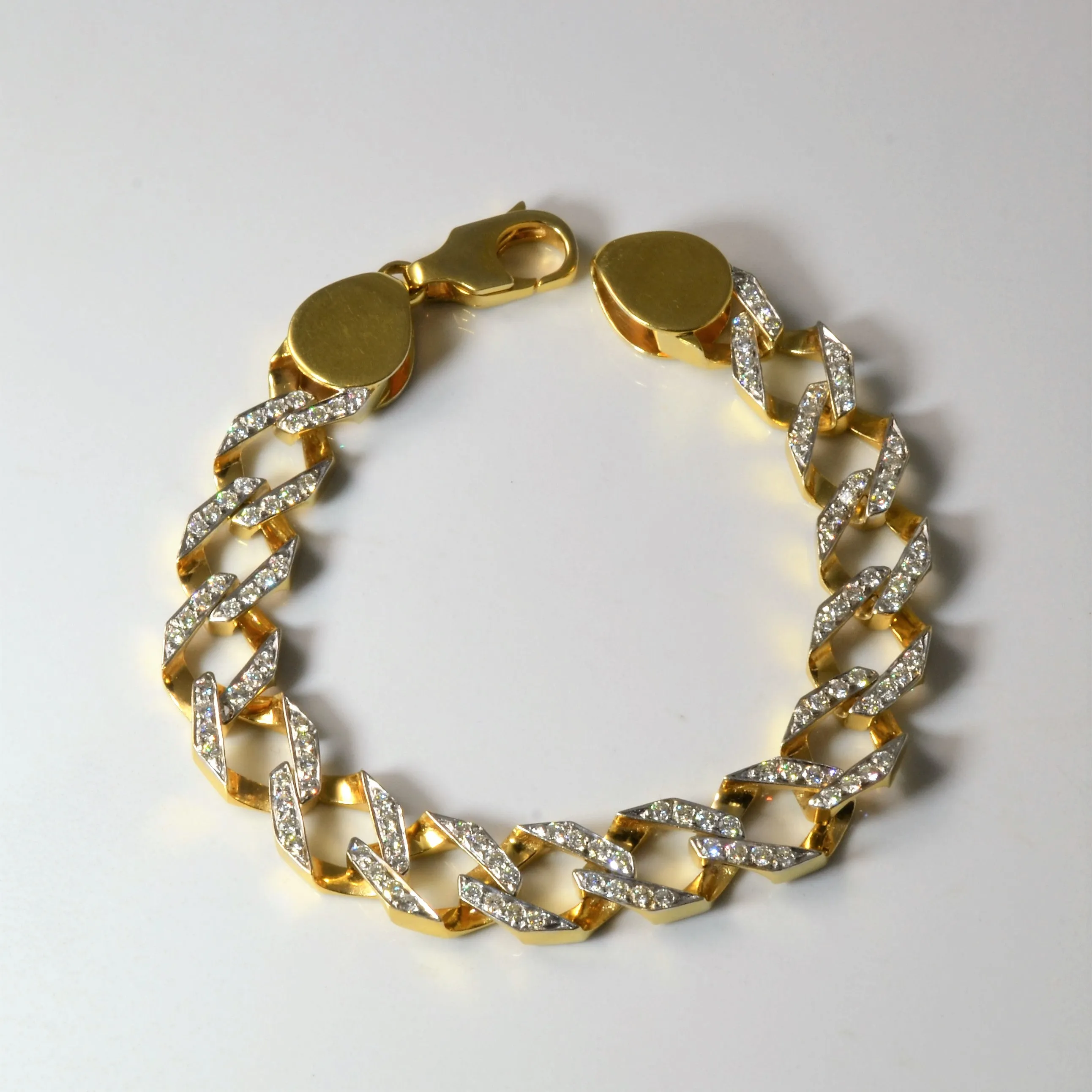 Diamond Cuban Link Bracelet | 2.70ctw | 8" | Chic Spark