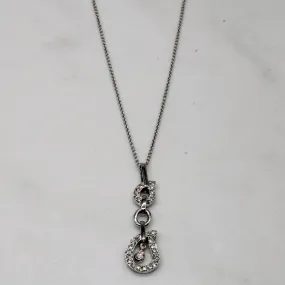Shaped Precision Vintage feel Diamond Drop Necklace | 0.19ctw | 16" |