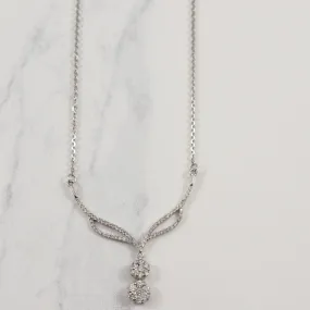 Diamond Drop Necklace | 0.46ctw | 16.5" | Light Detail