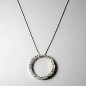Diamond Eternity Pendant Necklace | 0.70ctw | 20"| Distinctive Layer