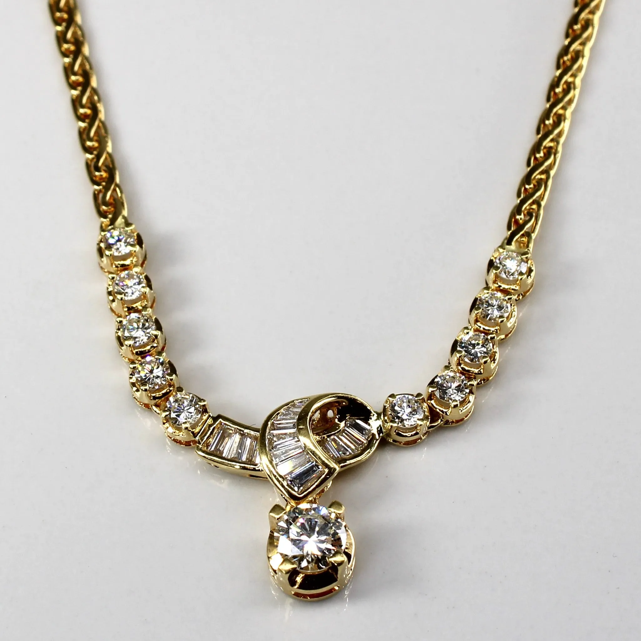 Flawless Radiance Flawless Glow Diamond Gold Chain 18k Necklace | 1.32ctw VS1 F/G | 18" |