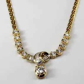 Flawless Radiance Flawless Glow Diamond Gold Chain 18k Necklace | 1.32ctw VS1 F/G | 18" |