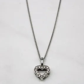 Diamond Heart Pendant | 0.14ctw | 18" | Distinctive Detailing Luxurious Finish