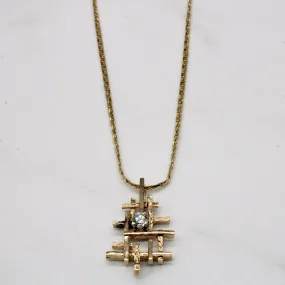 Minimal Radiance Soft Features Diamond Pendant & Necklace | 0.28ct | 16" |