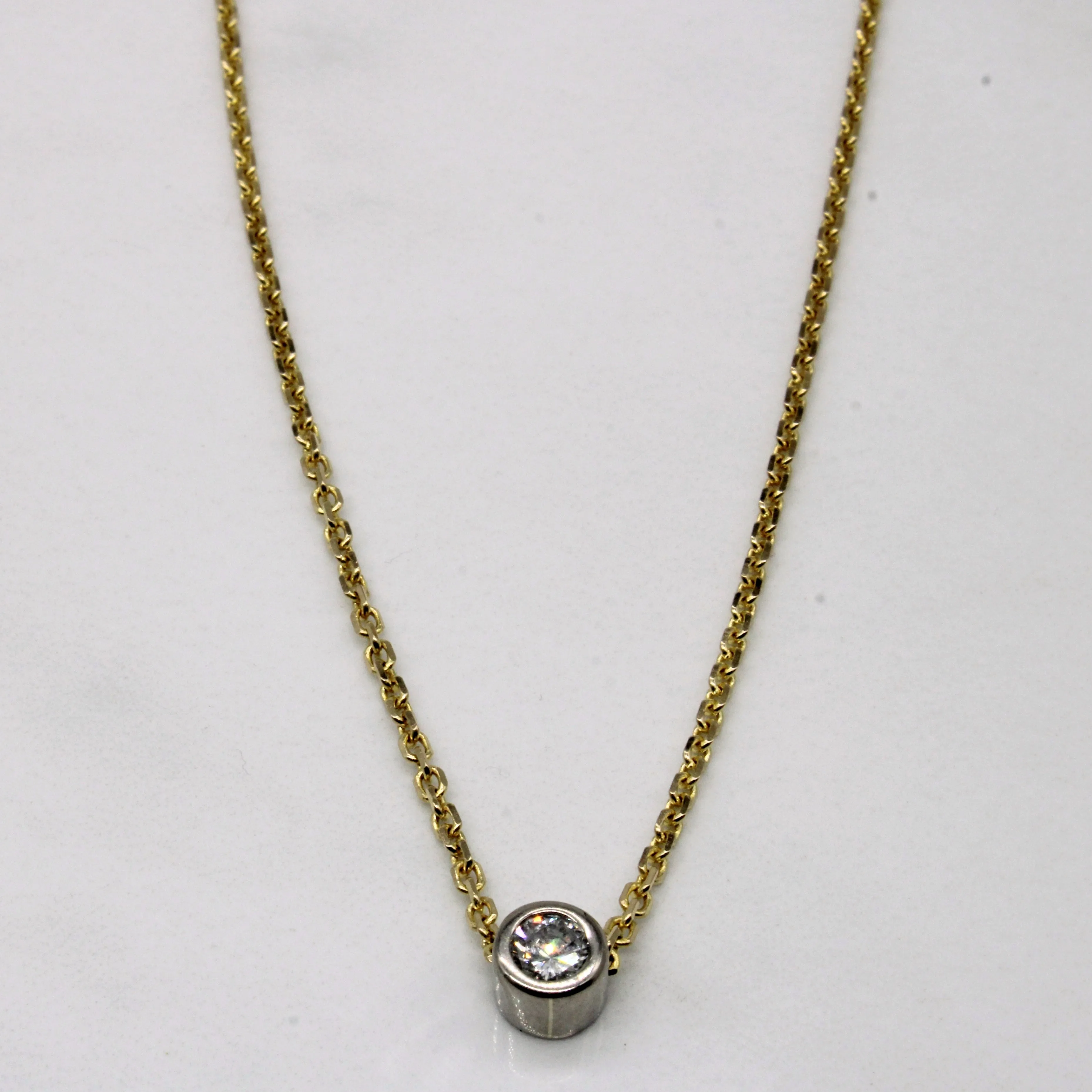 Diamond Pendant Necklace | 0.25ct | 16" | Outdoor Event Ethereal Accent