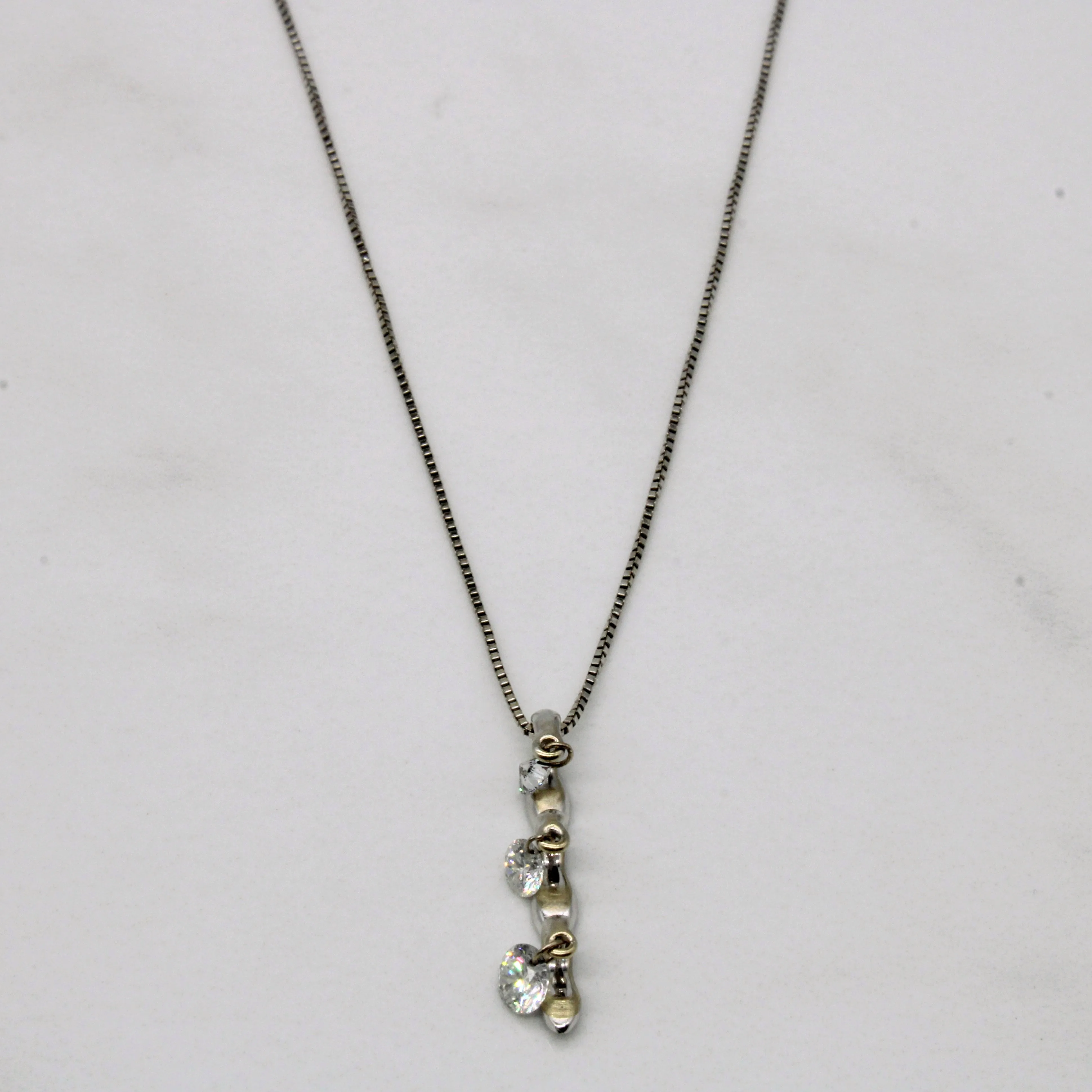 Night Accent Diamond Pendant Necklace | 0.50ctw | 18" |