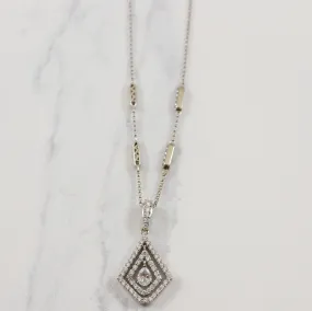 Bold Jewelry Diamond Pendant Necklace | 1.07ctw | 16" |