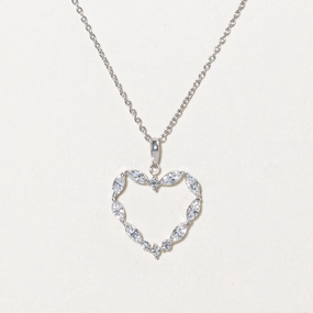 Diamond Heart Pendant Necklace | 0.50ctw | 18" | Luxurious Craft Gift For Him