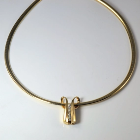 Cozy Glow Diamond Omega Necklace | 0.55ctw | 20" |