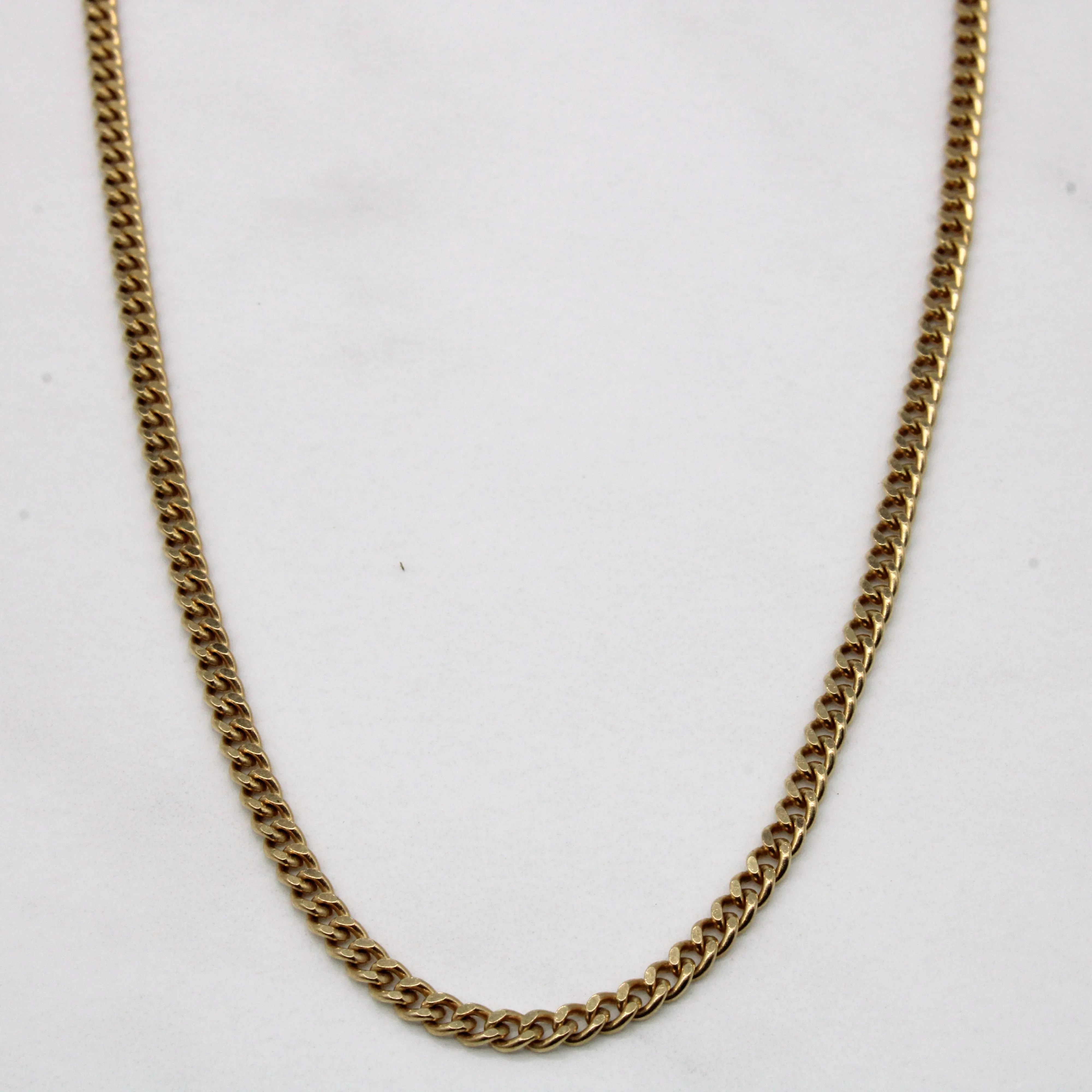 10k Yellow Gold Cuban Link Chain | 18" | Party Finish Alluring Charm