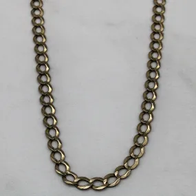 Daily Match 10k Yellow Gold Modified Curb Chain | 27" |