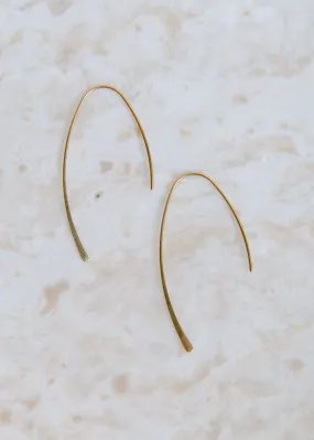 Minimalist Accessory Cast A Line Earring - Gold