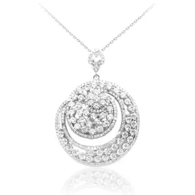 Period Accessory Sterling Silver Swirl Pendant Necklace