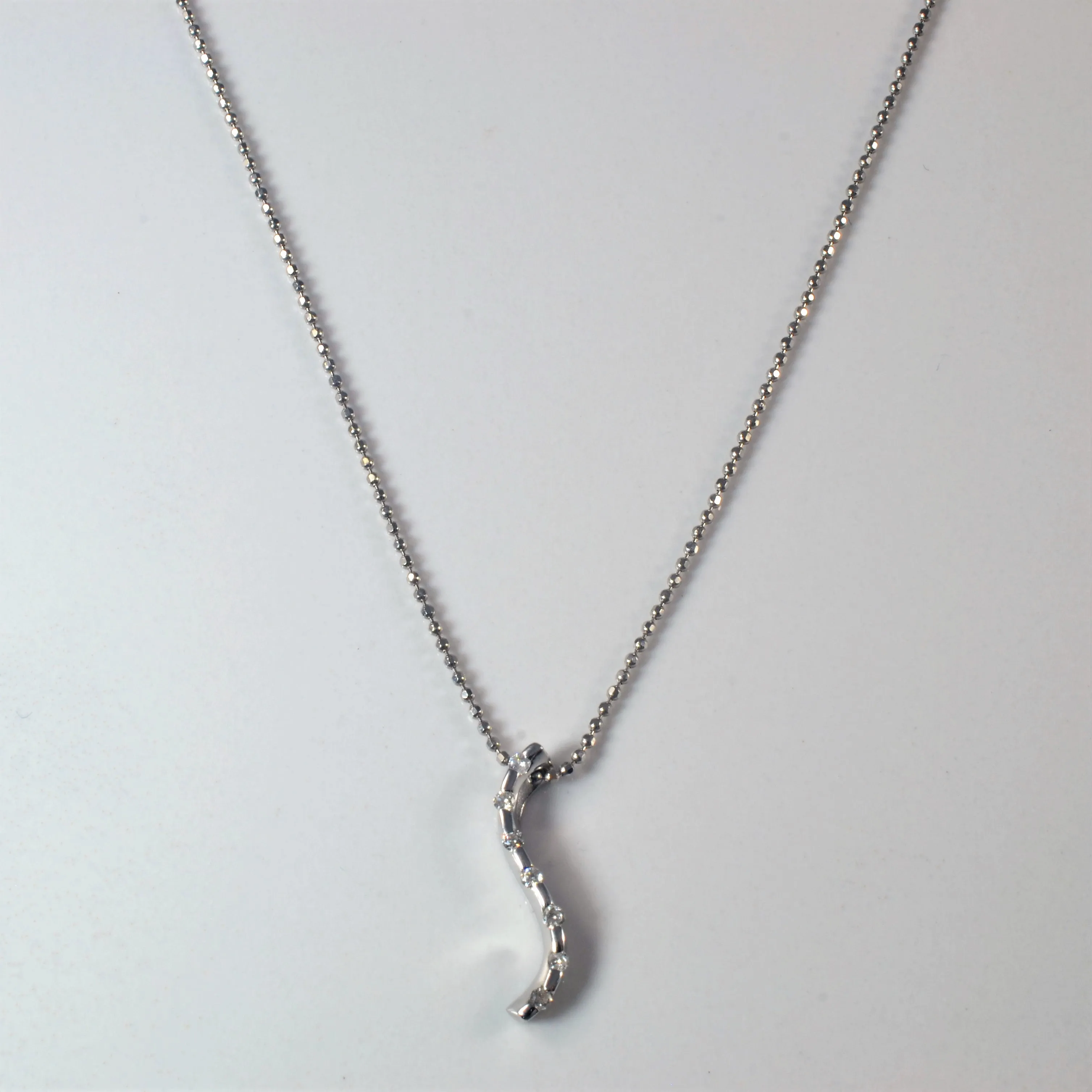 Delicate Diamond Journey Necklace | 0.07ctw | 14" | Casual Shine