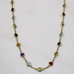 Beautiful finish 'Effy' Multi Gem Necklace | 9.00ctw | 18" |