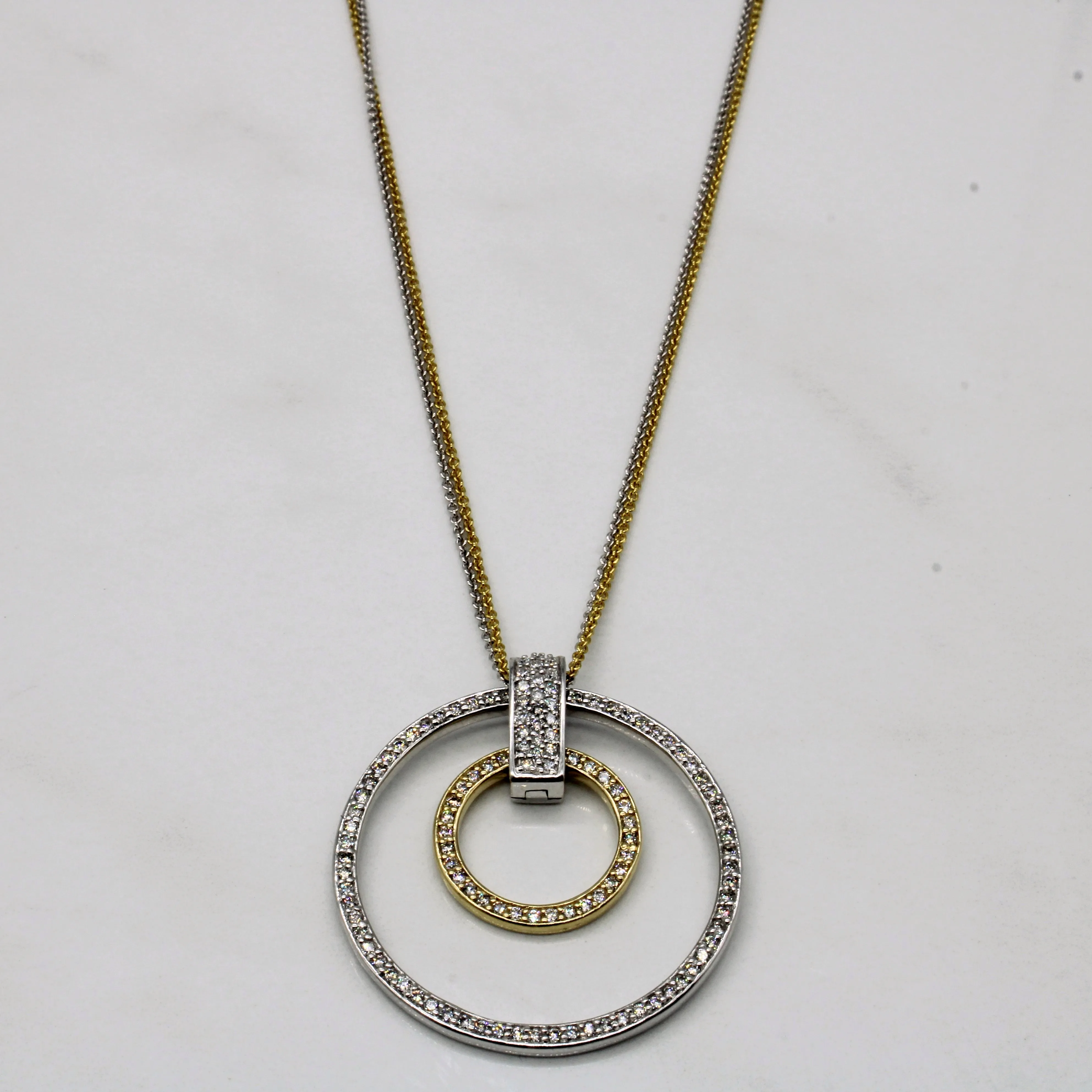 Effy' Two Toned Diamond Necklace | 0.65ctw | 18" | Playful Spark