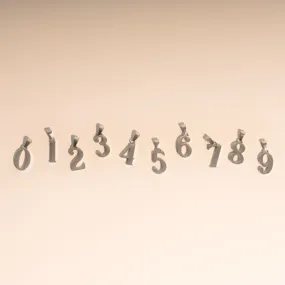 Numbers Necklace Charm 2-Pack (Silver) Weekend Brunch