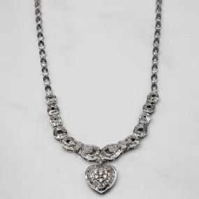Diamond Heart Pendant Necklace | 2.75ctw | 17" | Trend Setter