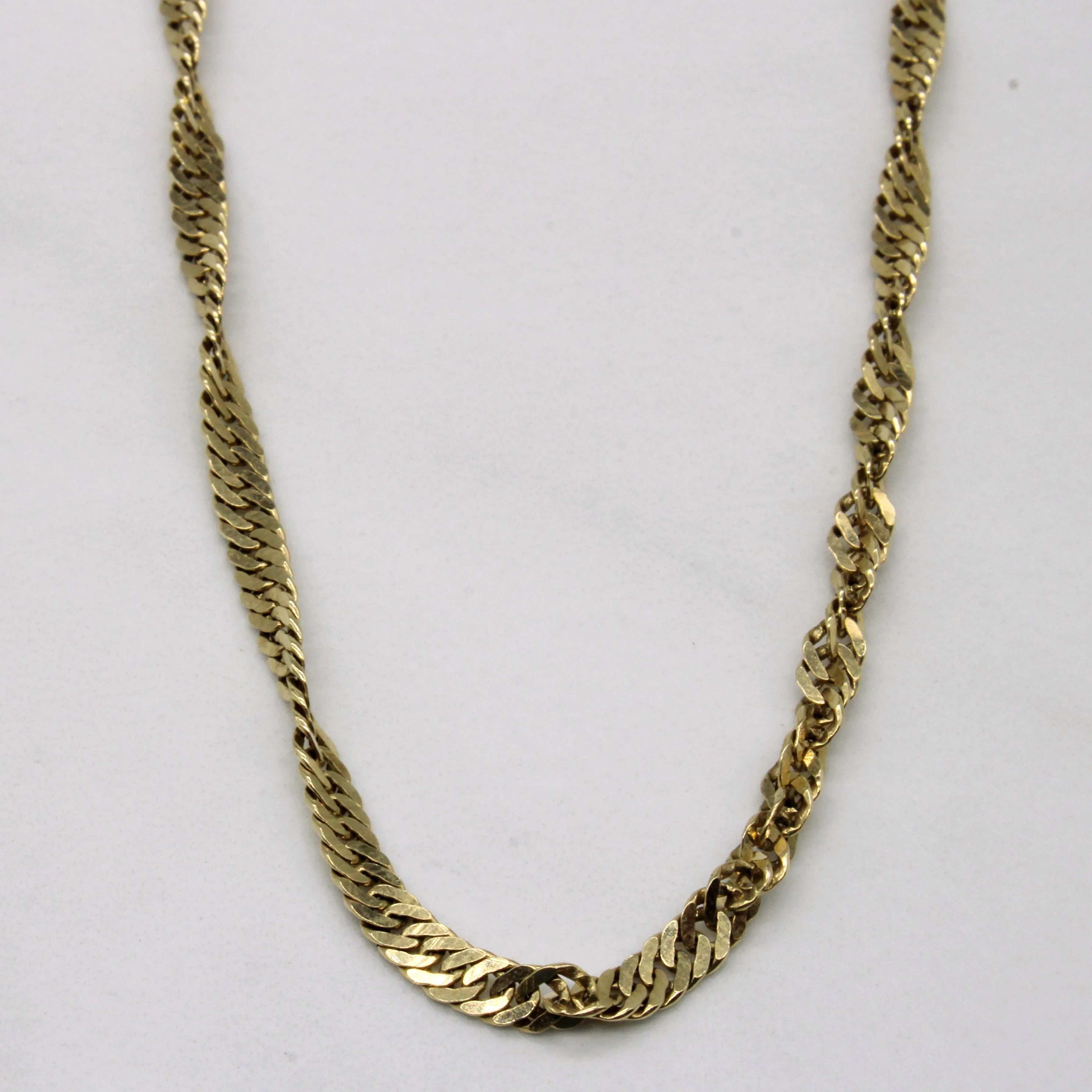 10k Yellow Gold Rope Chain | 18" | Shine Accent