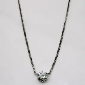 Timeless Impression Solitaire Diamond Necklace | 1.00ct | 16" |