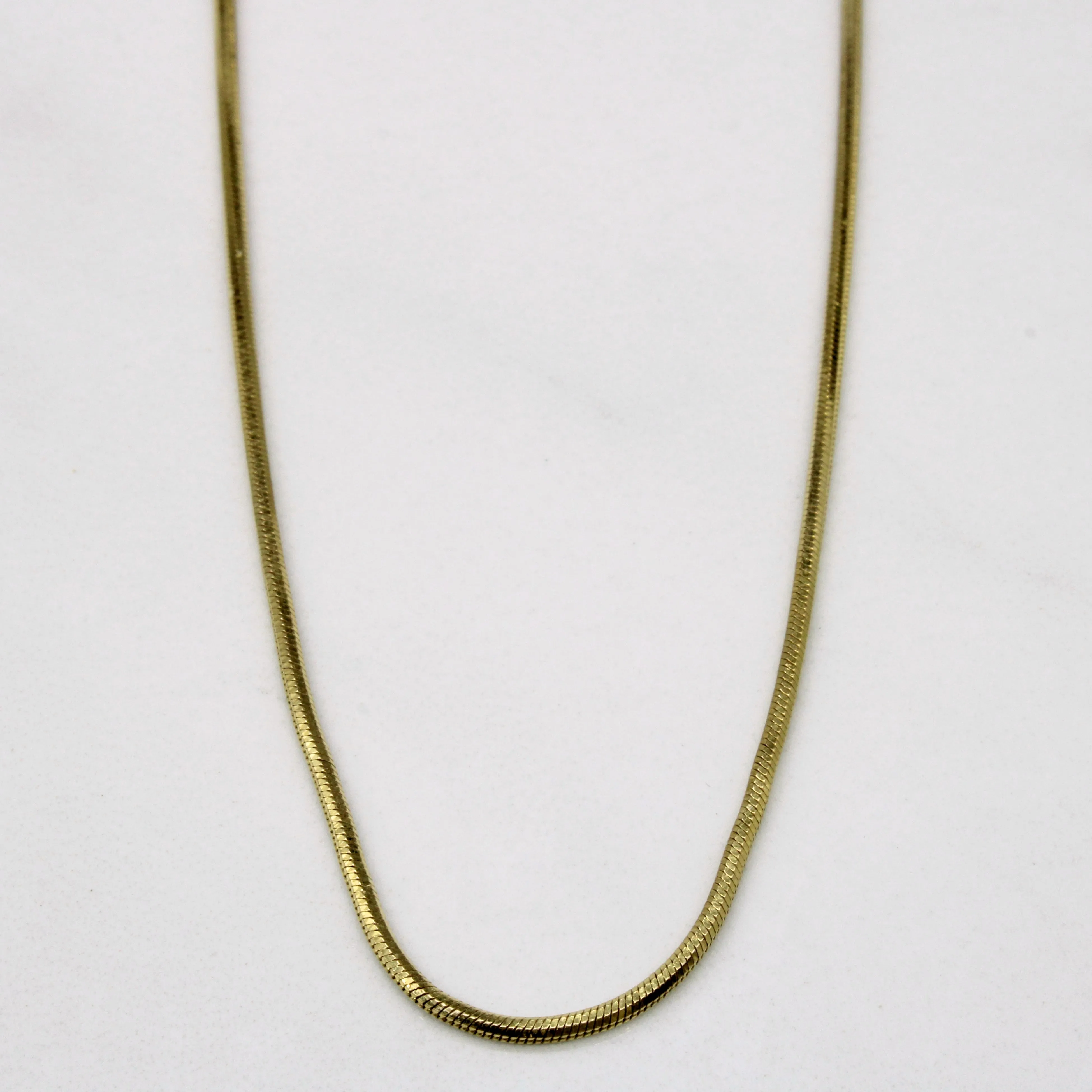 14k Yellow Gold Tube Chain | 16" | Refined Sparkle