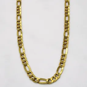 Modern Element Elite Detail 18k Yellow Gold Figarucci Chain | 20" |
