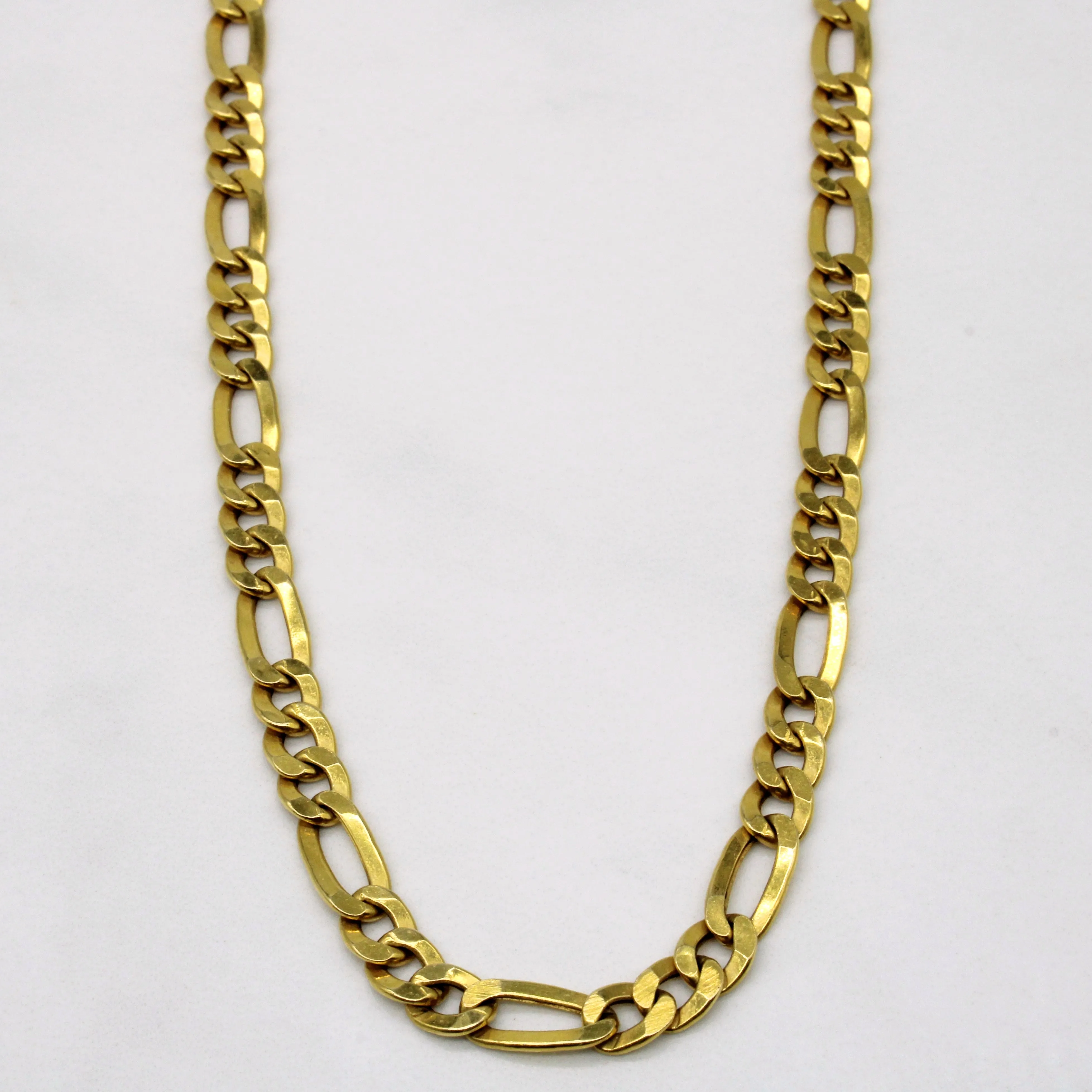 Modern Element Elite Detail 18k Yellow Gold Figarucci Chain | 20" |