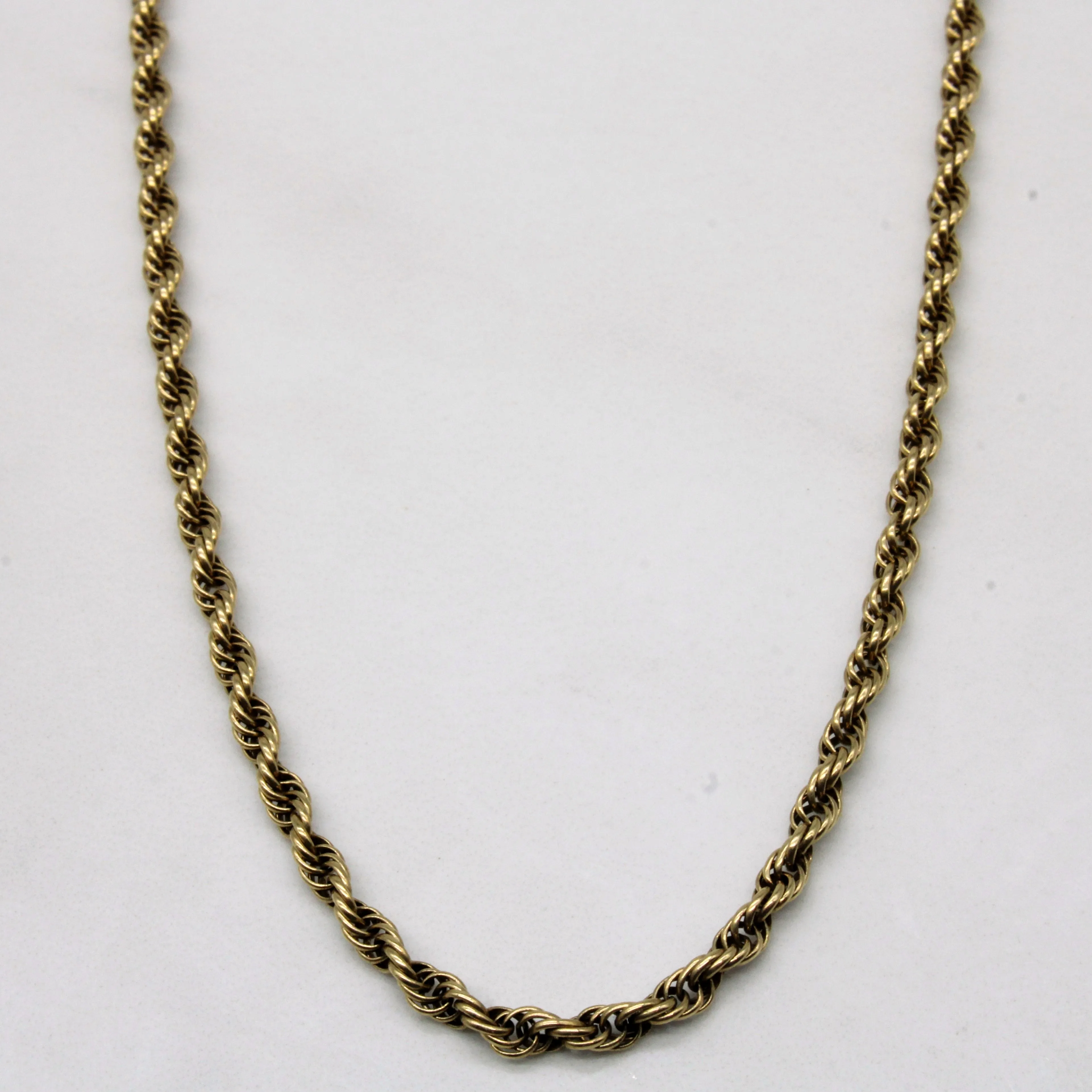 Luxury Glow 10k Yellow Gold Rope Chain | 18" |