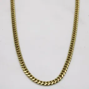 Vibrant Craftwork Chic Gifts 14k Yellow Gold Cuban Link Chain | 26" |
