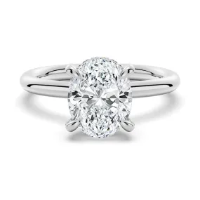 Distinctive Accessory Fashionable Jewelry Oval Solitaire Moissanite Engagement Ring