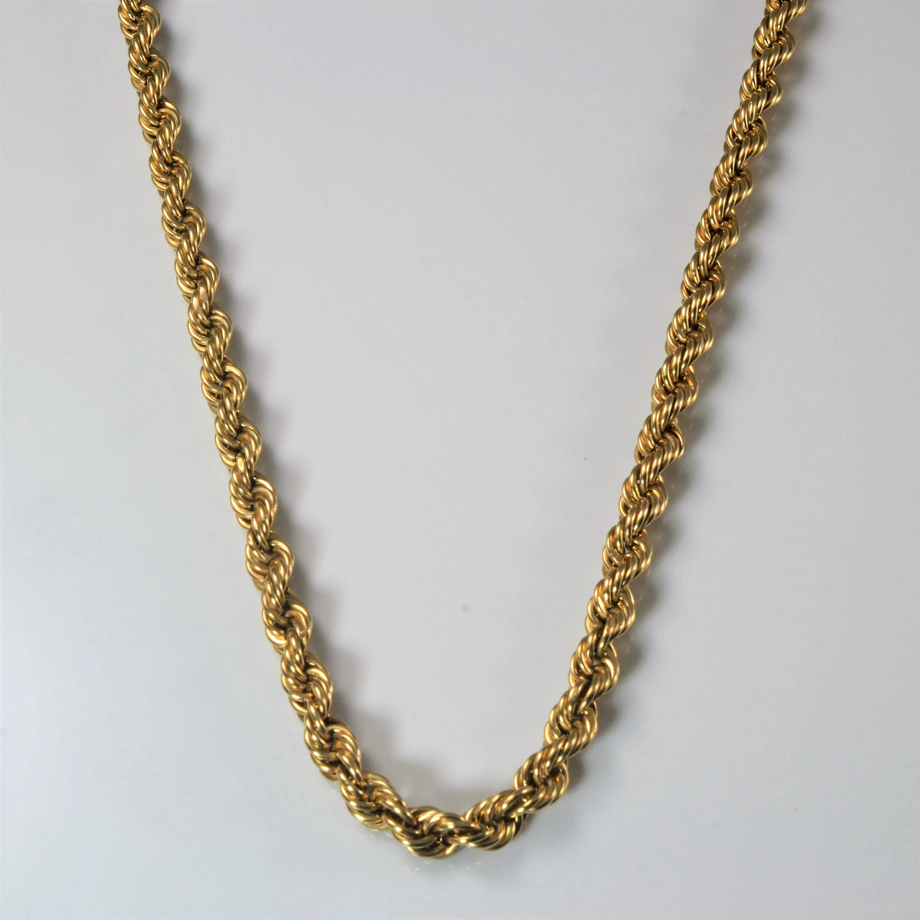 Beauty Fit 10k Yellow Gold Rope Chain | 32"|