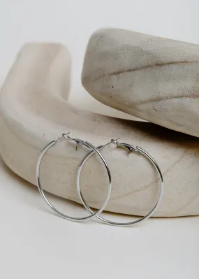 LA-YOU Hoops Medium - Silver Gorgeous Choice