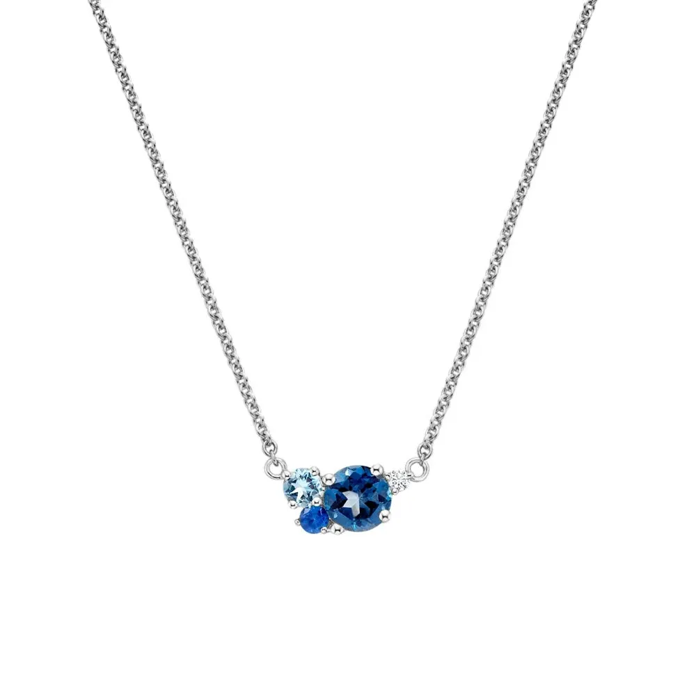 Ocean Breeze Cluster Necklace Iconic Style Shaped Precision