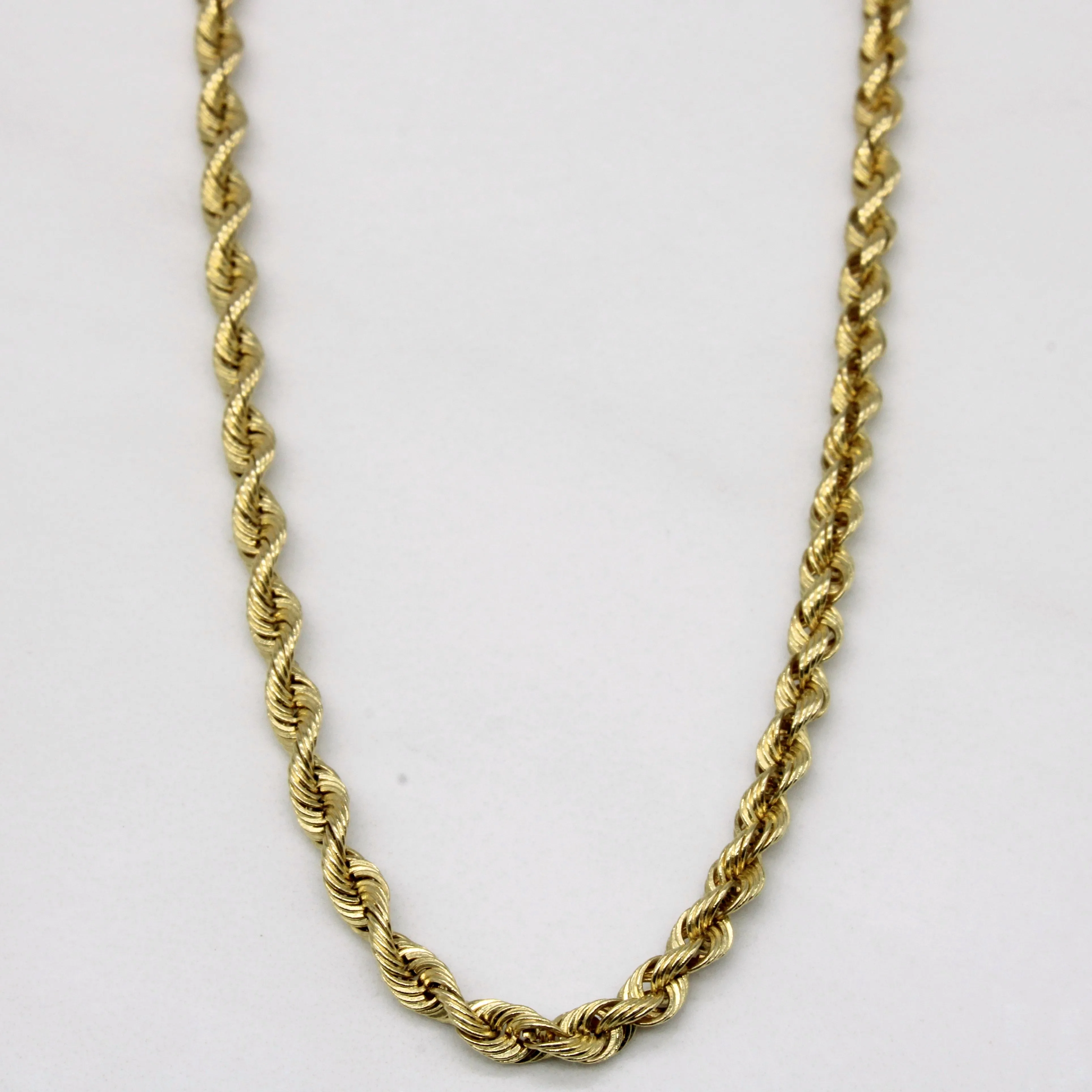 14k Yellow Gold Rope Chain | 24" | Occasion Perfect