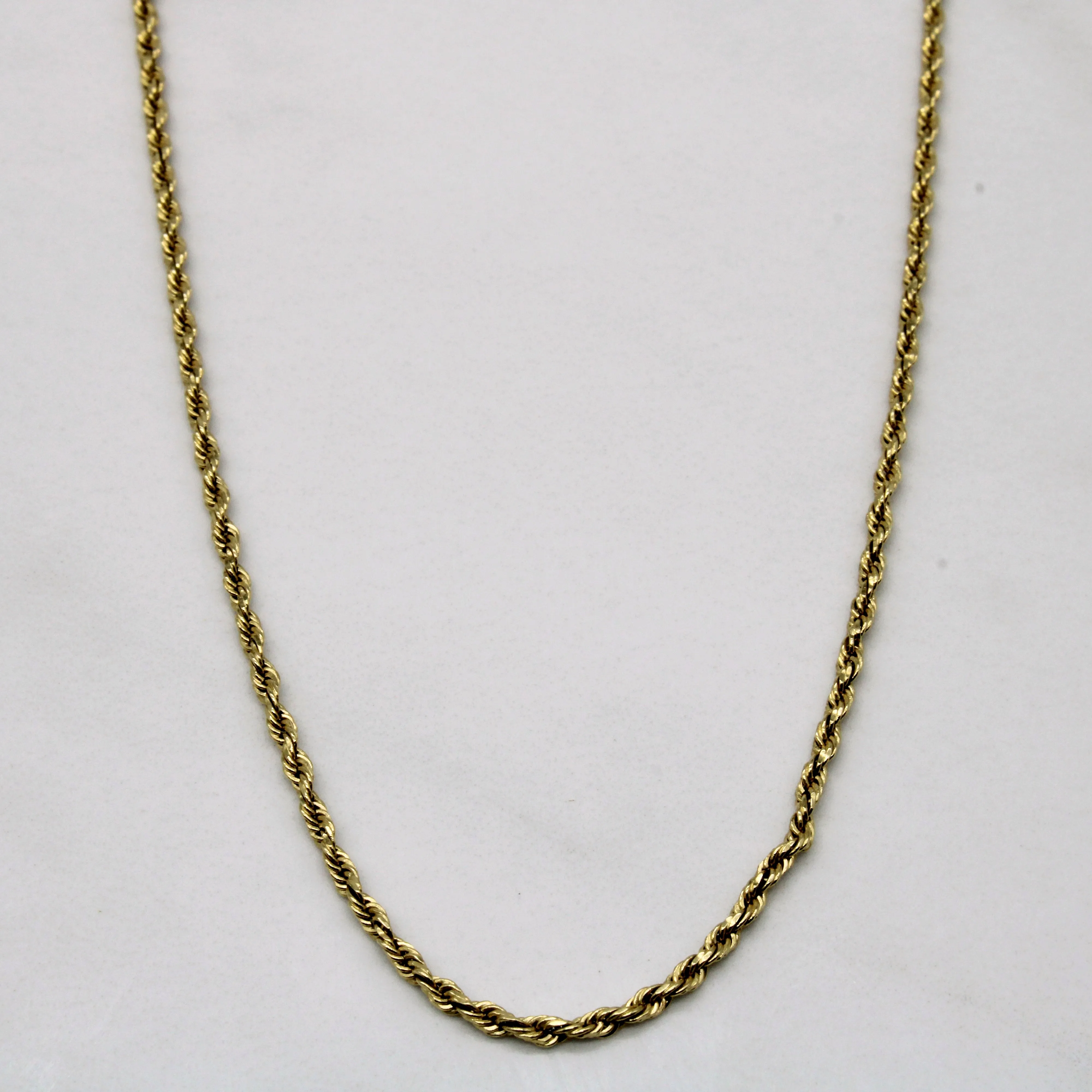 Classic Touch 14k Yellow Gold Rope Chain | 22" |