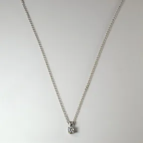 Event Look Stunning Finish Birks' Blue Solitaire Diamond Necklace | 0.25ct | 18" |