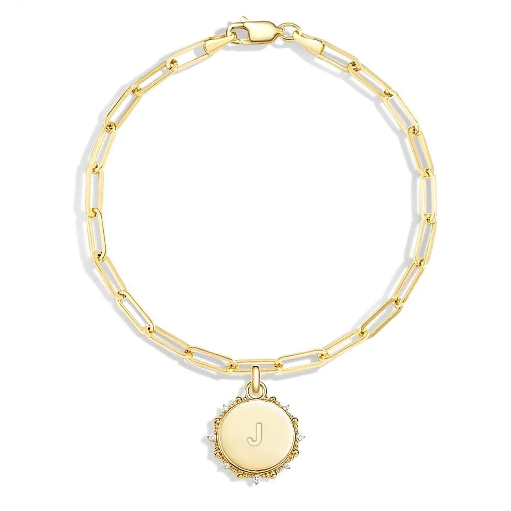 Engravable Moissanite Sunlight Medallion Pendant Necklace Minimal Style Stylish Edge