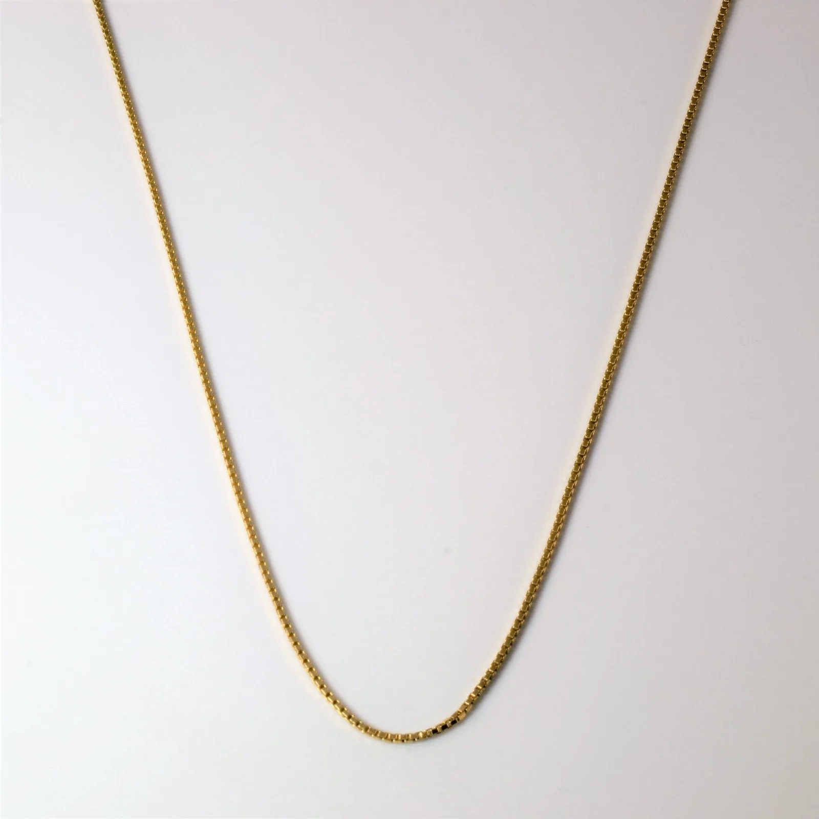 Graceful Touch 10k Yellow Gold Box Chain | 20"|