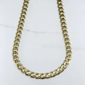 10k Yellow Gold Heavy Curb Chain | 22" | Distinctive Design
