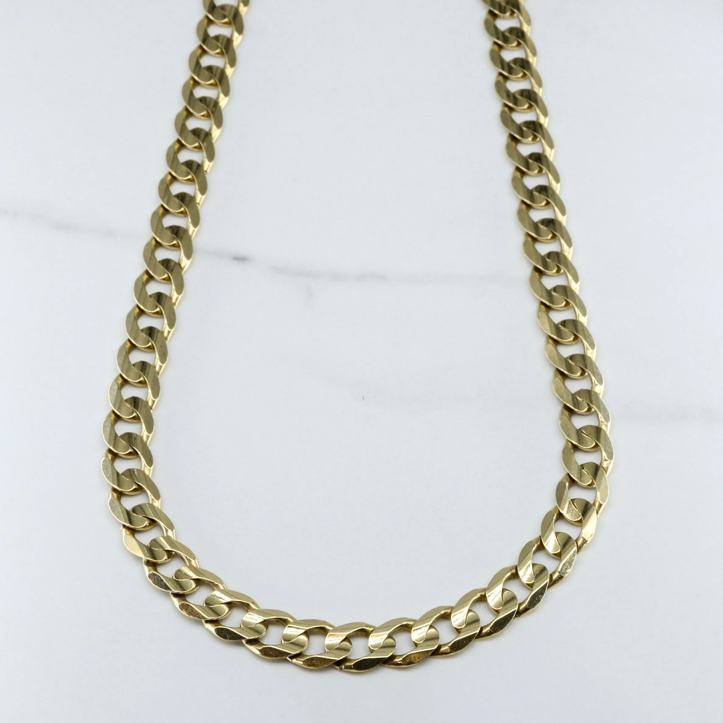 10k Yellow Gold Heavy Curb Chain | 22" | Distinctive Design