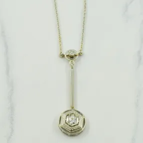 Gentle Spark European Cut Diamond Necklace | 0.15ctw | 15.5" |