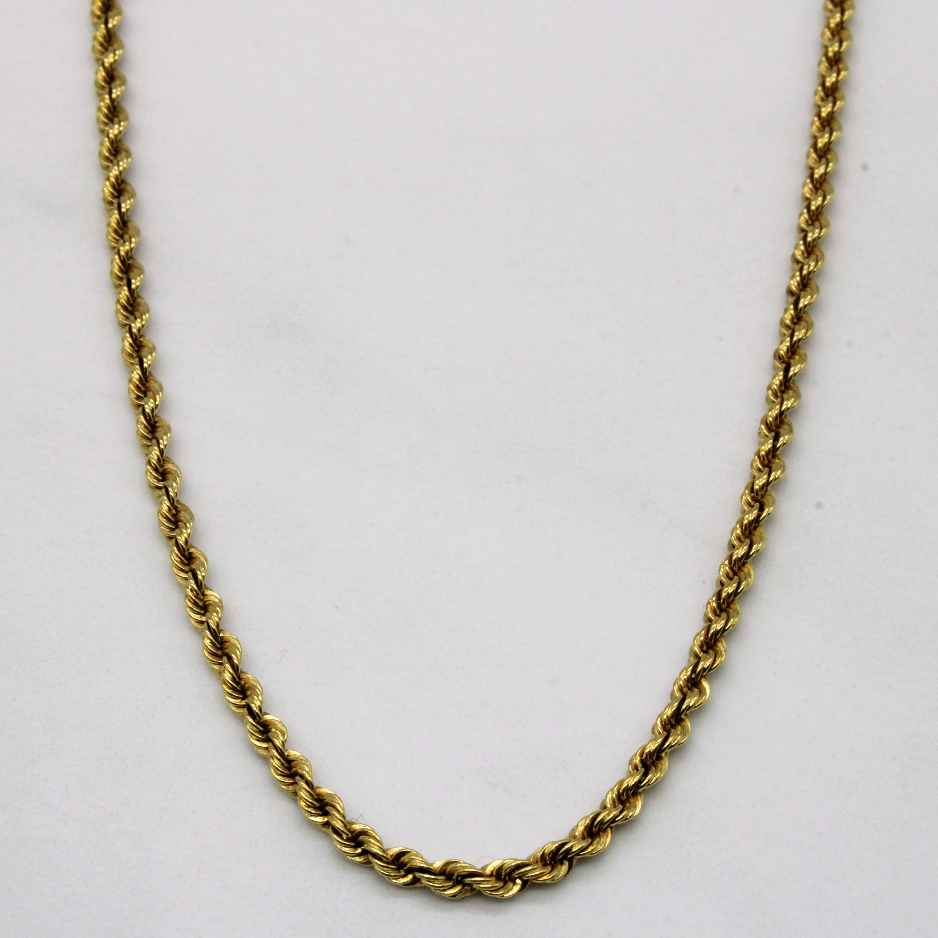 18k Yellow Gold Rope Chain | 24" | Timeless Impression