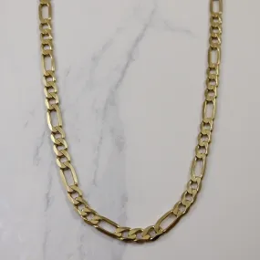 Fashion Muse 10k Yellow Gold Figaro Chain | 20" |