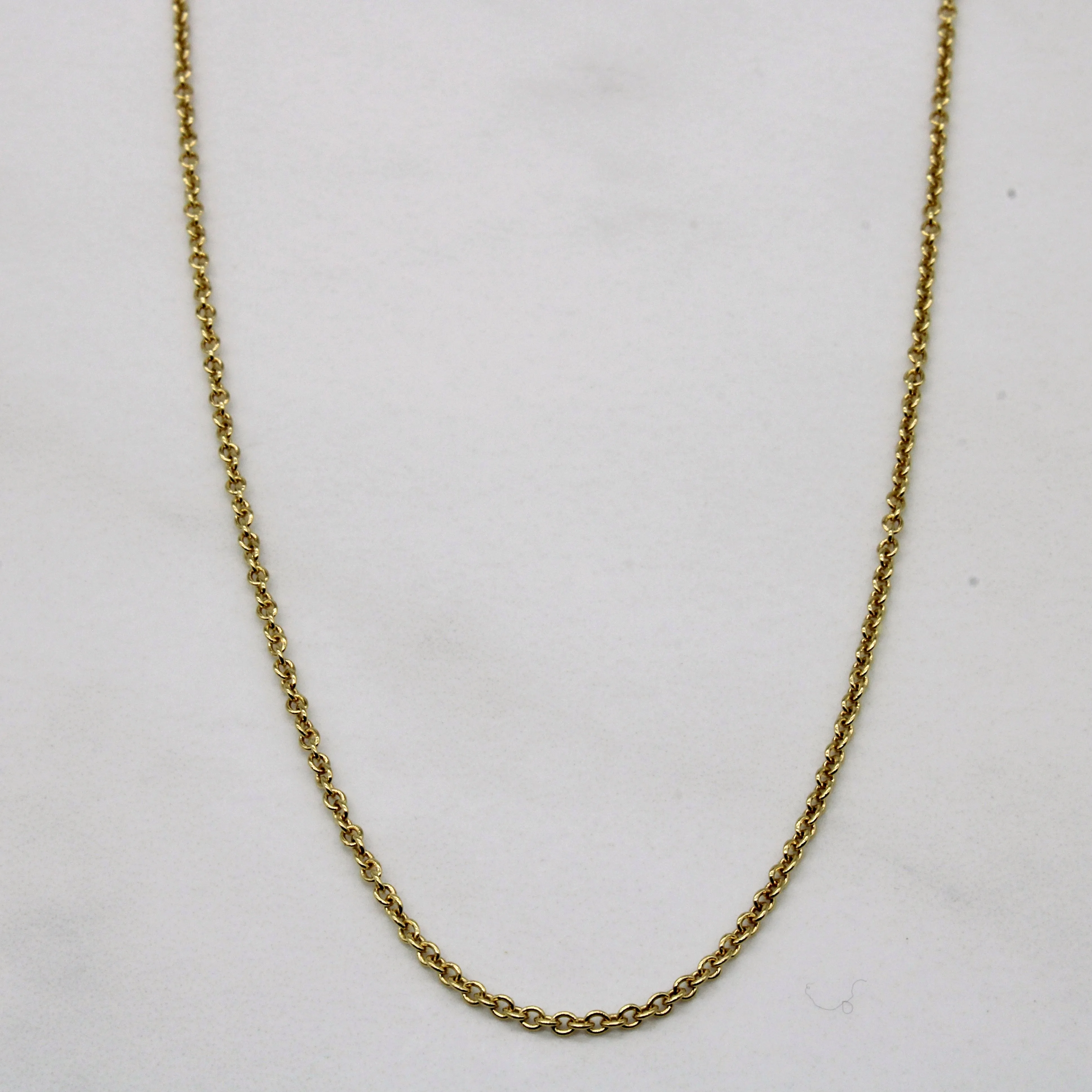 18k Yellow Gold Oval Link Chain | 16" | Fresh Statement