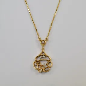 Urban Accent Abstract Diamond Necklace | 0.18ctw | 16" |